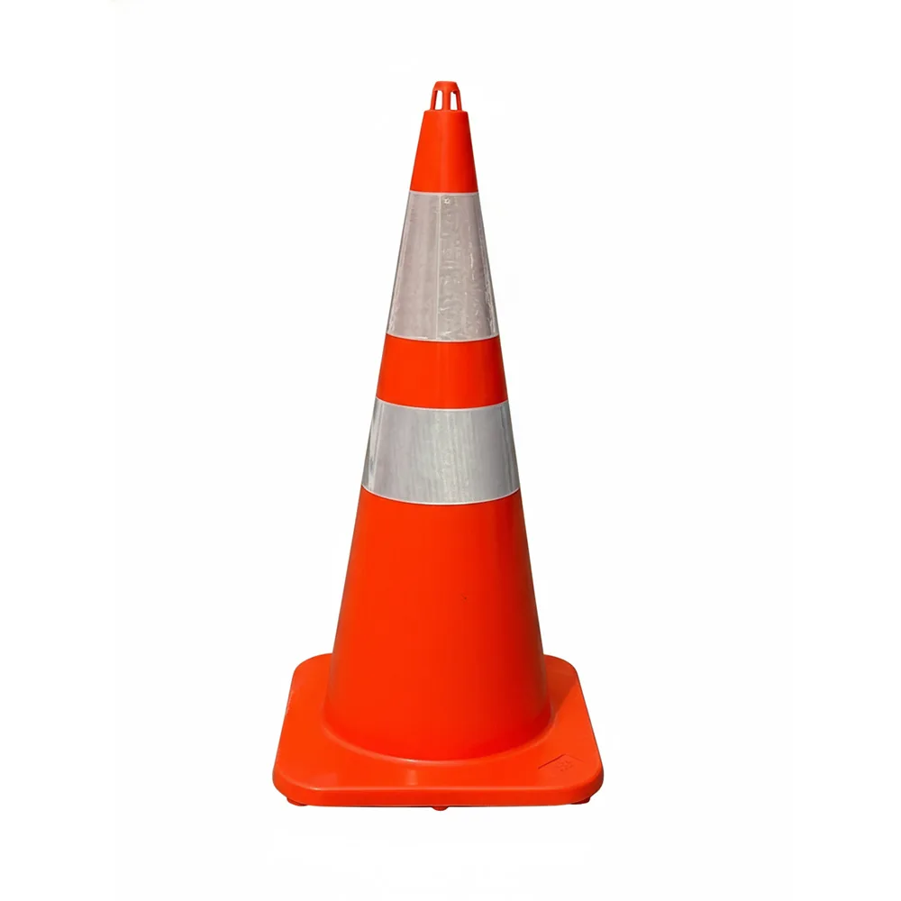 Flexible-Cones-Moulded-MASSHFLEX750-1.jpg Durable Flexible 750MM Traffic Cones for Road Safety - Image 1
