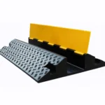 Extra Large Heavy Duty Cable Protector 1000mm – Industrial Rubber Cable Ramp with Lid