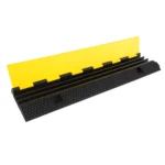Triple Channel Rubber Cable Protector 1000mm – Heavy Duty Cable Ramp with Lid - Image 5