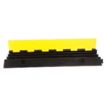 Triple Channel Rubber Cable Protector 1000mm – Heavy Duty Cable Ramp with Lid - Image 4