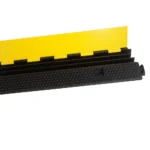 Triple Channel Rubber Cable Protector 1000mm – Heavy Duty Cable Ramp with Lid - Image 2