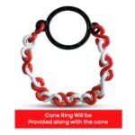 Rubber Base 750mm Road Safety Cone with Chain Support - Image 2