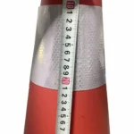 Rubber Base 750mm Orange Traffic Cones for Road Safety - Image 3